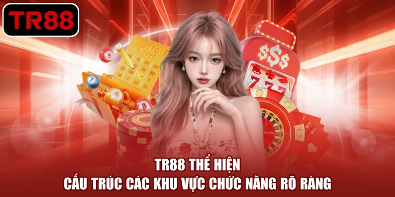 TR88 thể hiện cấu trúc các khu vực chức năng rõ ràng