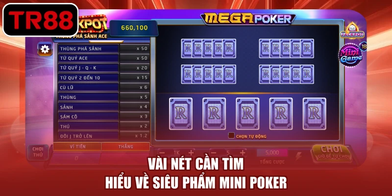 Vài nét cần tìm hiểu về siêu phẩm mini Poker